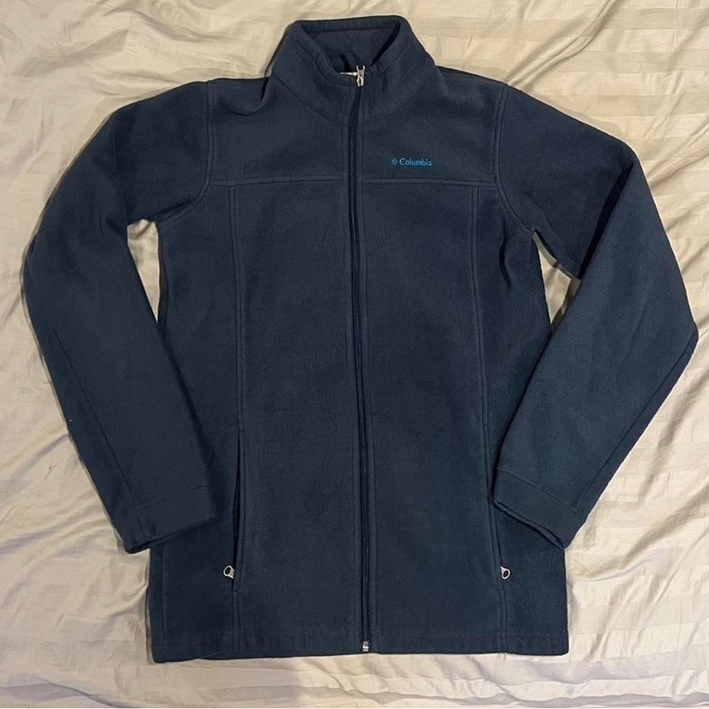 Columbia blue fleece zip-up jacket
